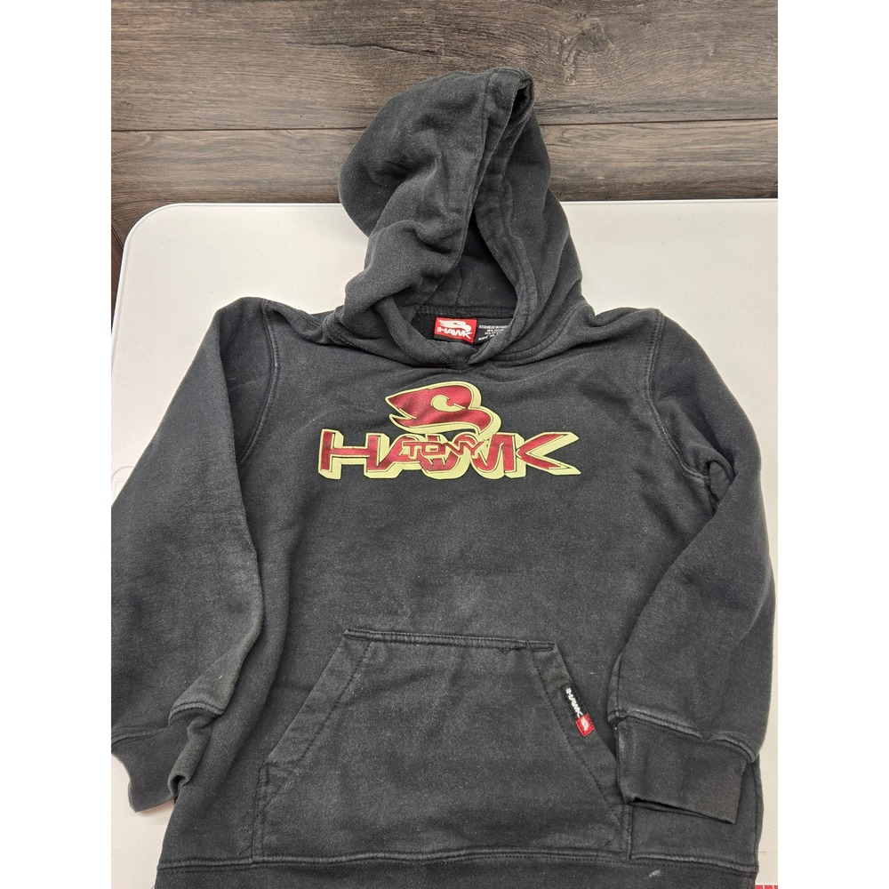 Tony Hawk Kids XL 7X Black Skate Graphic Hoodie Sweatshirt Long Sleeve‎ Skater